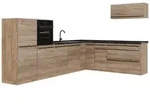 Vicco Winkelk&uuml;che R-Line, Sonoma/Goldkraft Eiche, 327 x cm Arbeitsplatte...