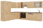 Vicco Winkelk&uuml;che Fame-Line, Goldkraft Eiche/Goldkraft Eiche, 347 x 257 cm, AP...