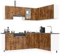 vidaXL H&auml;ngeschrank vidaXL 11-tlg. K&uuml;chenschrank-Set Porto R&auml;uchereiche