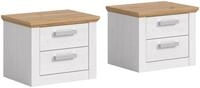 xonox.home Nachtkommode Verona (2-tlg), in Sibiu L&auml;rche Nachbildung B/H/T ca.:...
