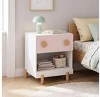 en.casa Nachttisch, &raquo;Vaarentaa&laquo; 1 Schublade 1 Ablagefach 47x40x35 cm...