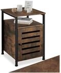 tectake Beistellschrank Nachtschrank, 40,5 x 40,5 x 60,5 cm, h&ouml;henverstellbare