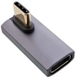 Inline USB4 Adapter, USB-C Stecker/Buchse vertikal rechts/links gewinkelt...