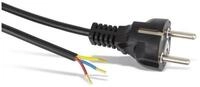 Goobay GOOBAY Netzkabel mit Schutzkontaktstecker, 1,5 m, schwarz Netzkabel
