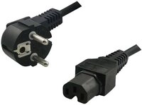 LogiLink LogiLink CP105 Stromkabel Schwarz 2 m C13-Koppler C15-Koppler Netzkabel