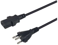 Equip Hochwertiges Netzkabel, T12 auf C13, 5,0m Netzkabel