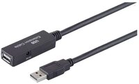 S-Conn USB 2.0 Verl&auml;ngerung AKTIV A Stecker > A Buchse USB 2.0 10,0m USB-Kabel