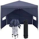LuxusKollektion Faltpavillon Faltpavillon 3x3m Anthrazit Seitenteile Fenster