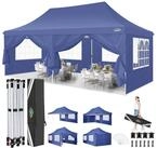 LuxusKollektion Faltpavillon Faltpavillon 3x6m Wasserdicht Dunkelblau