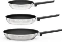 Hanseatic Pfannen-Set SMART, Edelstahl 18/10 (Set, 3-tlg., 1x Pfanne &Oslash; 20 cm,...