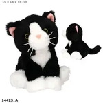 Depesche Spiel TOPModel Pl&uuml;schkatze Mochi schwarz-wei&szlig;, 16 cm