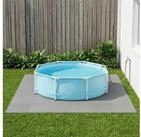 vidaXL Pool-Abdeckplane vidaXL Pool Bodenschutzmatte 40 stk. Grau 14,4 m&sup2;...