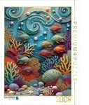 CALVENDO Puzzle CALVENDO Puzzle Fische und Korallen - farbenfrohe Collage, 2000