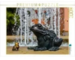 CALVENDO Puzzle CALVENDO Puzzle Wasserspiel auf dem Marktplatz, 2000 Teile