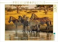 CALVENDO Puzzle CALVENDO Puzzle Zebras, Harmonie im Kontrast., 1000 Teile