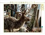 CALVENDO Puzzle CALVENDO Puzzle Pinselhirsch, 2000 Teile Lege-Gr&ouml;&szlig;e 90 &times; 67 cm