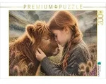 CALVENDO Puzzle CALVENDO Puzzle Heimat der sanften Herzen. Schottisches M&auml;dchen &