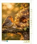 CALVENDO Puzzle CALVENDO Puzzle Zuhause unter weitem Himmel - Der kleine Vogel in