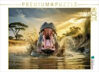 CALVENDO Puzzle CALVENDO Puzzle Ein Motiv aus dem Kalender Nilpferde in Action, 1000,