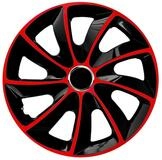 NRM Radkappe STIG extra 13 Zoll in Rot/Schwarz, 13 in Zoll, (4-St) Radzierblenden