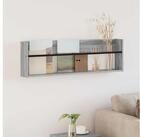 vidaXL Regal vidaXL Magazinregal Sonoma-Grau 100 x 12 x 30 cm Holzwerkstoff