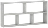 vidaXL Wandregal 102 x 17 x 50 cm Wandregal Betongrau 102x17x50 cm Holzwerkstoff