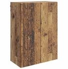 vidaXL Schranksystem Wandschrank 66 x 34,5 x 90 cm Holzwerkstoff Altholz (1-St)
