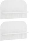 vidaXL Wandregal 60 x 135 x 375 cm Wandregal 2 stk Wei&szlig; 60x135x375 cm...