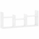 vidaXL Wandregal 975 x 17 x 40 cm Wandregal Wei&szlig; 975x17x40 cm Holzwerkstoff