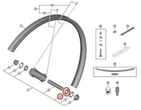 Shimano Hinterradnabe SHIMANO gedichtetes Patronenlager f.WH-M9200 Vorderrad -...