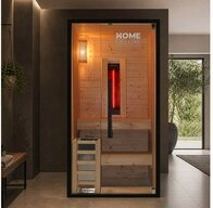 HOME DELUXE Sauna Kombisauna - EVEREST, BxTxH: 100 x 120 x 190 cm, 44 mm, (3,6...