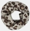 s.Oliver Loop Snood, Loop-Schal mit Leo-Muster und Jacquard-Artwork