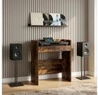 vidaXL Arbeitstisch vidaXL DJ Tisch Raucheiche 62 x 45 x 102 cm Holzwerkstoff