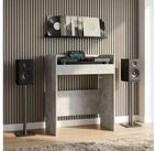 vidaXL Arbeitstisch vidaXL DJ Tisch Betongrau 82 x 45 x 102 cm Holzwerkstoff