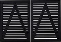 PLUS Zaundoppelt&uuml;r Plus Doppeltor Osaka 200 x 136 cm RAL 9005 Schwarz