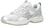 Rieker Keilsneaker Plateau, Freizeitschuh, Halbschuh mit Kontrastbes&auml;tzen wei&szlig; 36