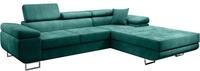 Beautysofa Ecksofa ALONS mit Schlaffunktion, Bettkasten unter der Ottomane,