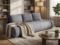 Beautysofa Schlafsofa DRACO 3-Sitzer mit Schlaffunktion und Bettkasten, Modernes