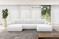 ALTDECOR Wohnlandschaft BERY-U, Couch mit Schlaffunktion, Wohnzimmer -