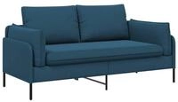 vidaXL Sofa 188 x 81 x 89 cm 2-Sitzer Sofa 2-Sitzer Blau 188x81x89 cm Samt, 1...