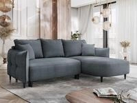 MIRJAN24 Ecksofa Sycylia, mit Schlaffunktion und Bettkasten, Holzf&uuml;&szlig;e,