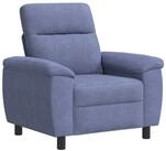 vidaXL Sessel 95 x 90 x 95 cm Sofa Jeans blau 95x90x95 cm Stoff