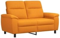 vidaXL Sofa 158 x 90 x 95 cm Sofa Dunkelgelb 158x90x95 cm Stoff, 1 Teile