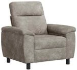 vidaXL Sessel 95 x 90 x 95 cm Sofa Hellgrau 95x90x95 cm Kunstwildleder