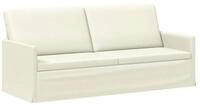 vidaXL Sofa 190 x 81 x 82 cm 3-Sitzer Sofa Creme 190x81x82 cm Cordstoff, 1 Teile