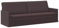 vidaXL Sofa 220 x 81 x 82 cm 3-Sitzer Sofa Dunkelbraun 220x81x82 cm Stoff, 1...