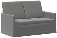 vidaXL Sofa 130 x 81 x 82 cm 2-Sitzer Sofa Dunkelgrau 130x81x82 cm Samt V, 1...