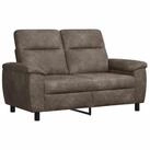 vidaXL Sofa 158 x 90 x 95 cm Sofa Dunkelgrau 158x90x95 cm Kunstwildleder, 1...