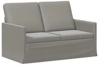 vidaXL Sofa 130 x 81 x 82 cm 2-Sitzer Sofa Hellgrau 130x81x82 cm Samt V, 1 Teile