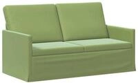 vidaXL Sofa 150 x 81 x 82 cm 2-Sitzer Sofa Hellgr&uuml;n 150x81x82 cm Samt V, 1...